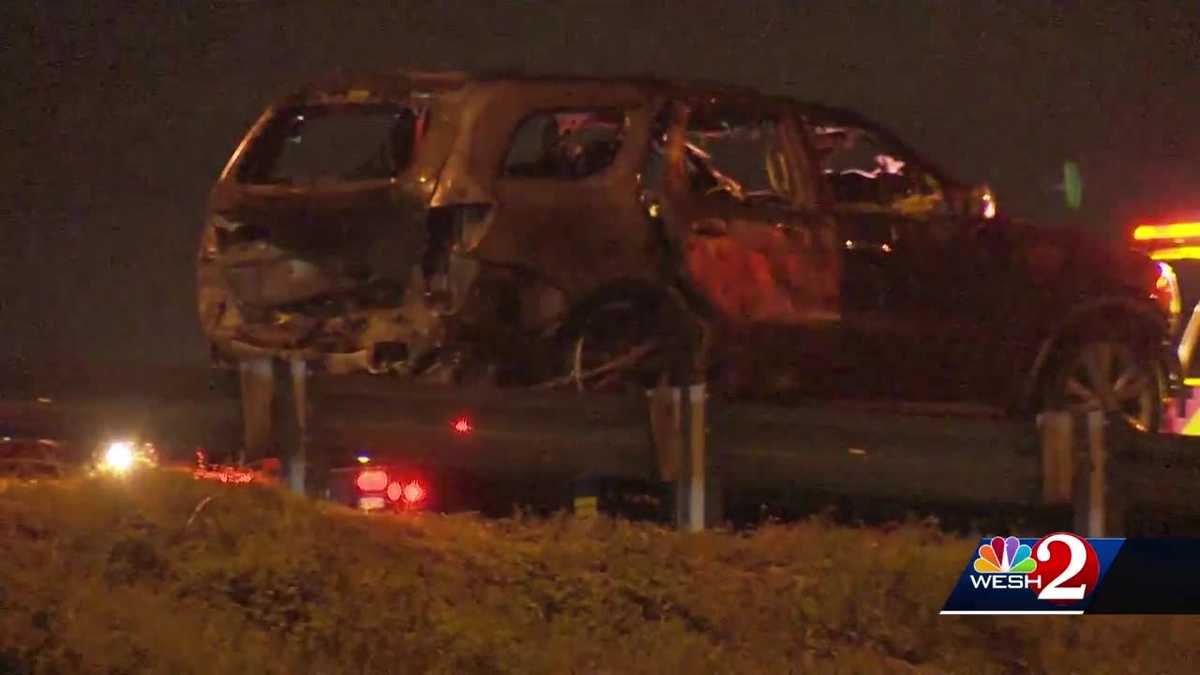 Fiery four car crash leaves 8 injured near Ocoee