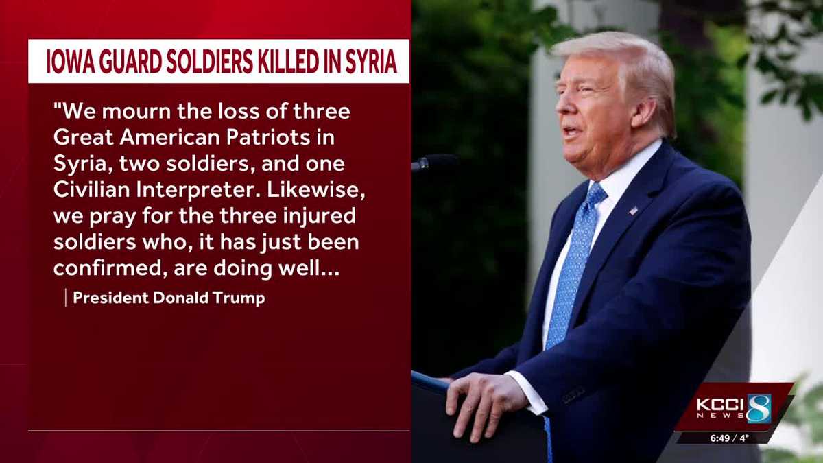 Officials react to ambush in Syria that killed two Iowa National Guard members