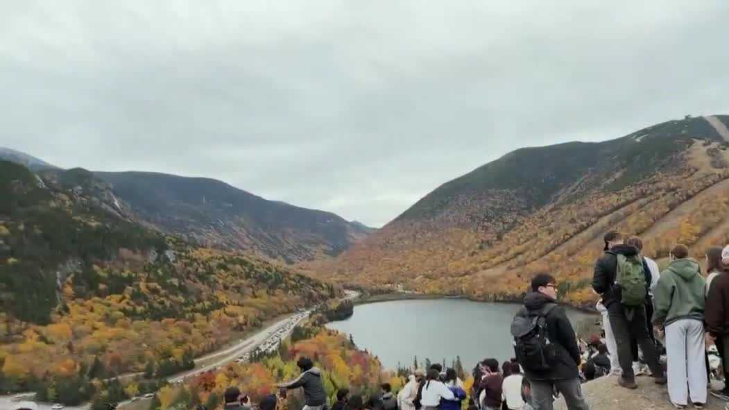 Thousands of people visited Franconia Notch this weekend