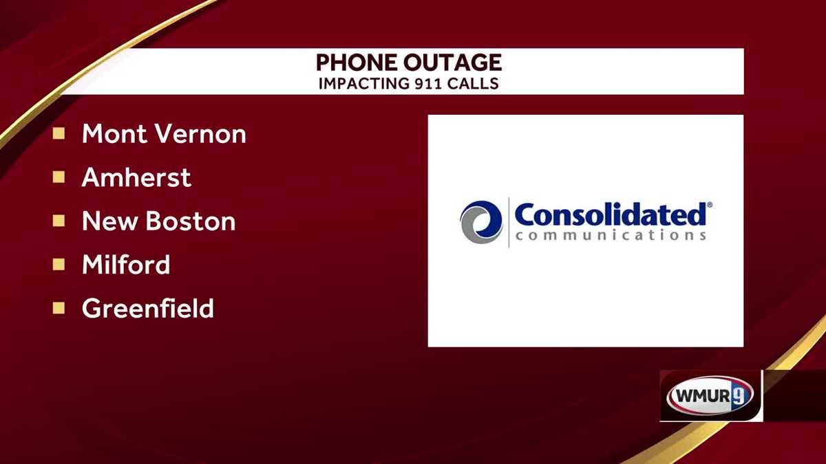 Phone service down in 9 southern NH towns after Consolidated
