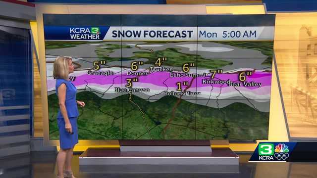 Timeline: Weather system to bring snow to Sierra, rain to Foothills - Vimarsana News