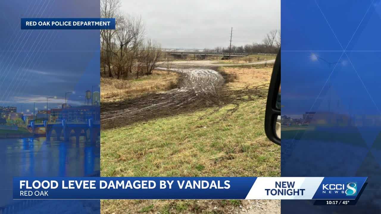 Red Oak police seek public's help to find levee vandals