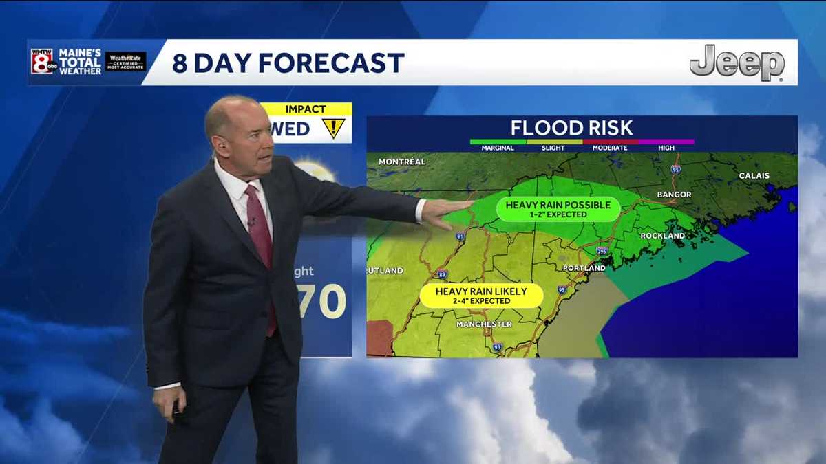 Soaking showers become more numerous Wednesday