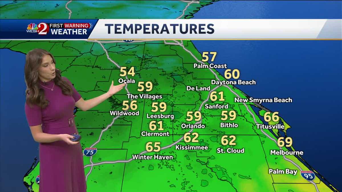 A cool start Monday ahead of mid-week cold front