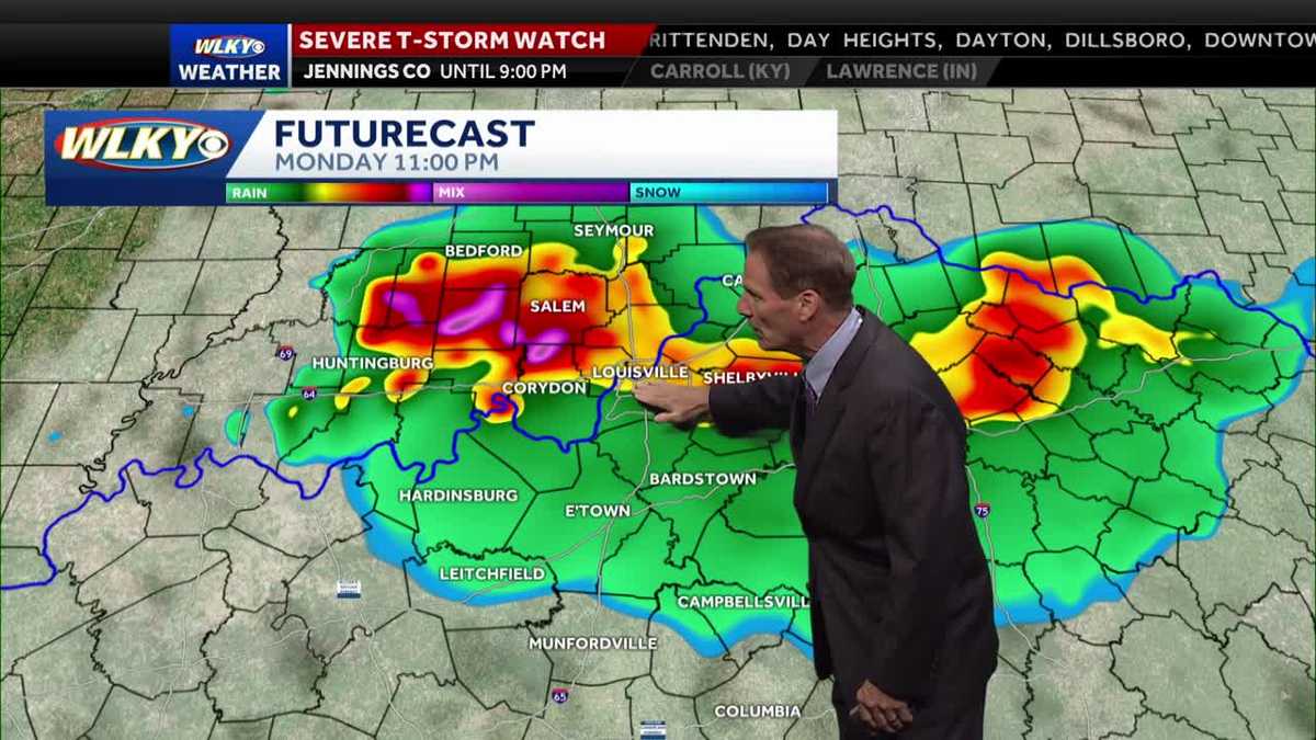 Severe Alert Tonight... Quieter Tuesday