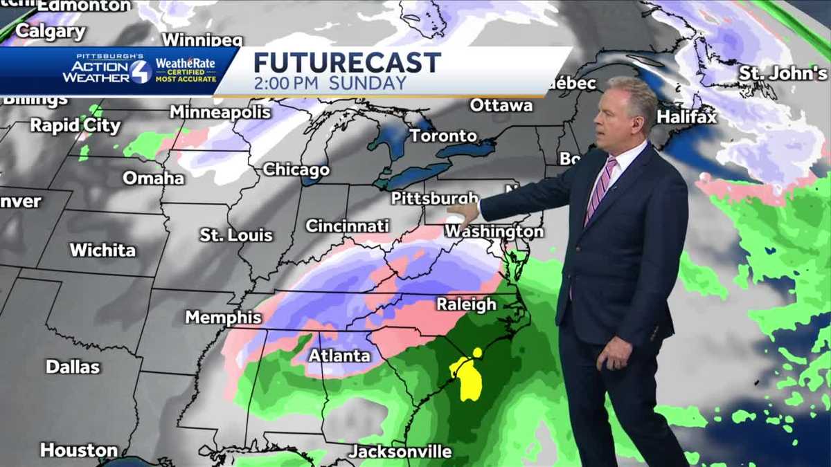 Weekend snow update: Pittsburgh’s Action Weather following the latest track