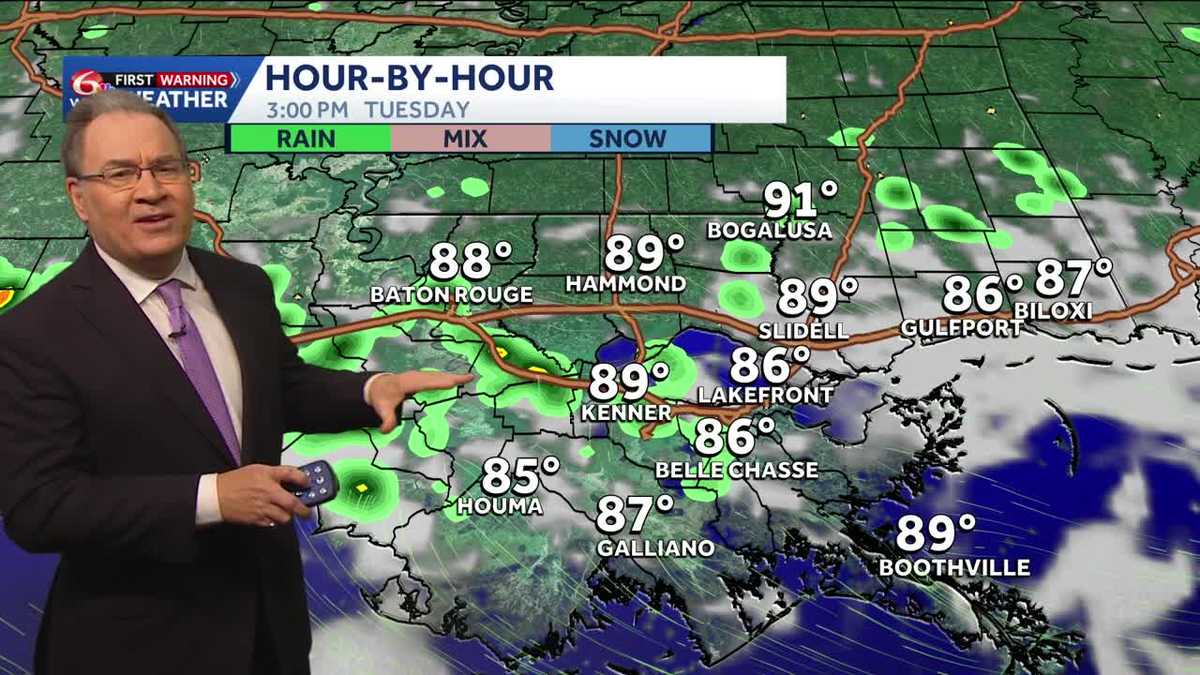 It will feel close to 100 by midweek