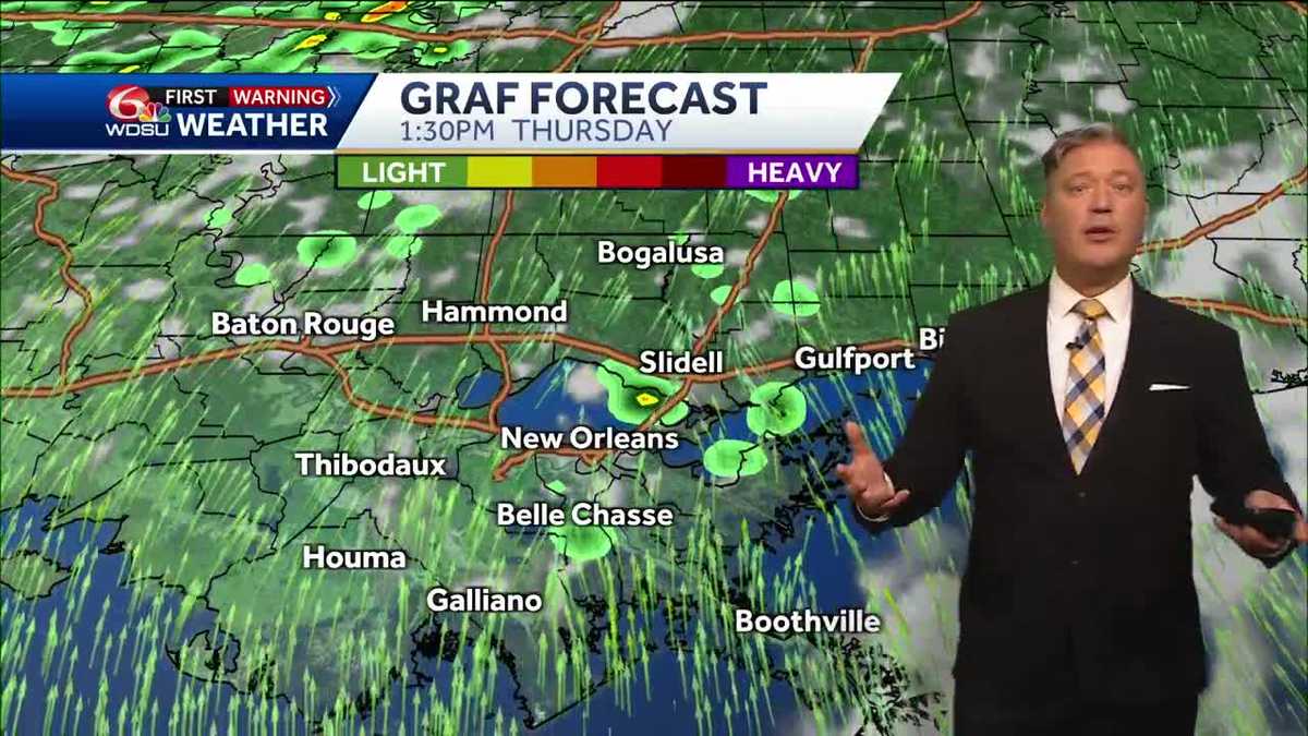 New Orleans weather forecast how hot rain chances Jazz Fest