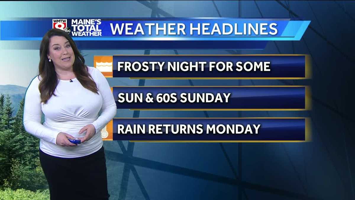 A bright weekend and frosty Sunday morning for some. Rain returns with ...