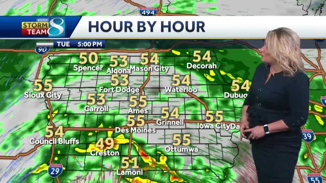 Blustery, soggy Tuesday ahead