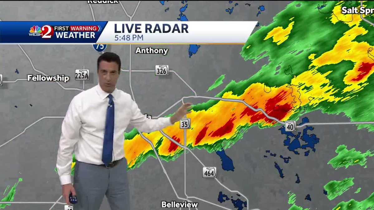 Storms decreasing tonight + cooler air on the way!