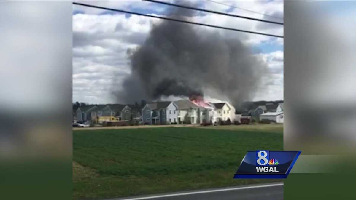 Huge fire rips through Lancaster County apartments