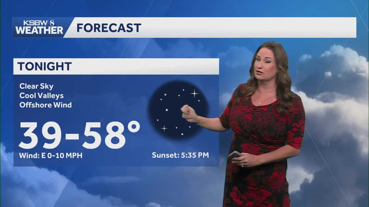 Above-normal temperatures and dry weather to last through the work week