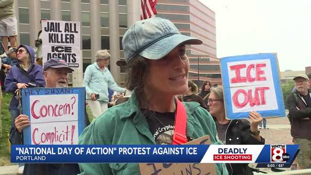 Anti-ICE protest in Portland part of National Day of Action