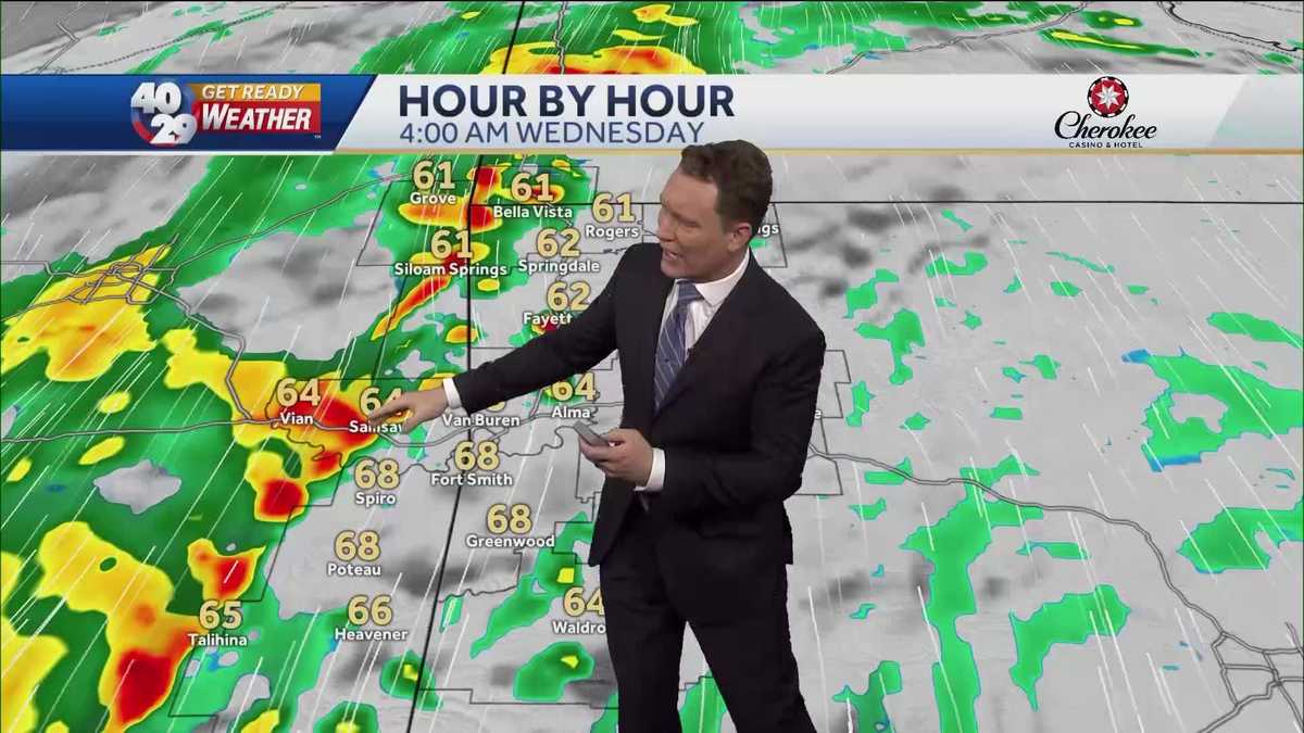 Severe storms possible early Wednesday morning