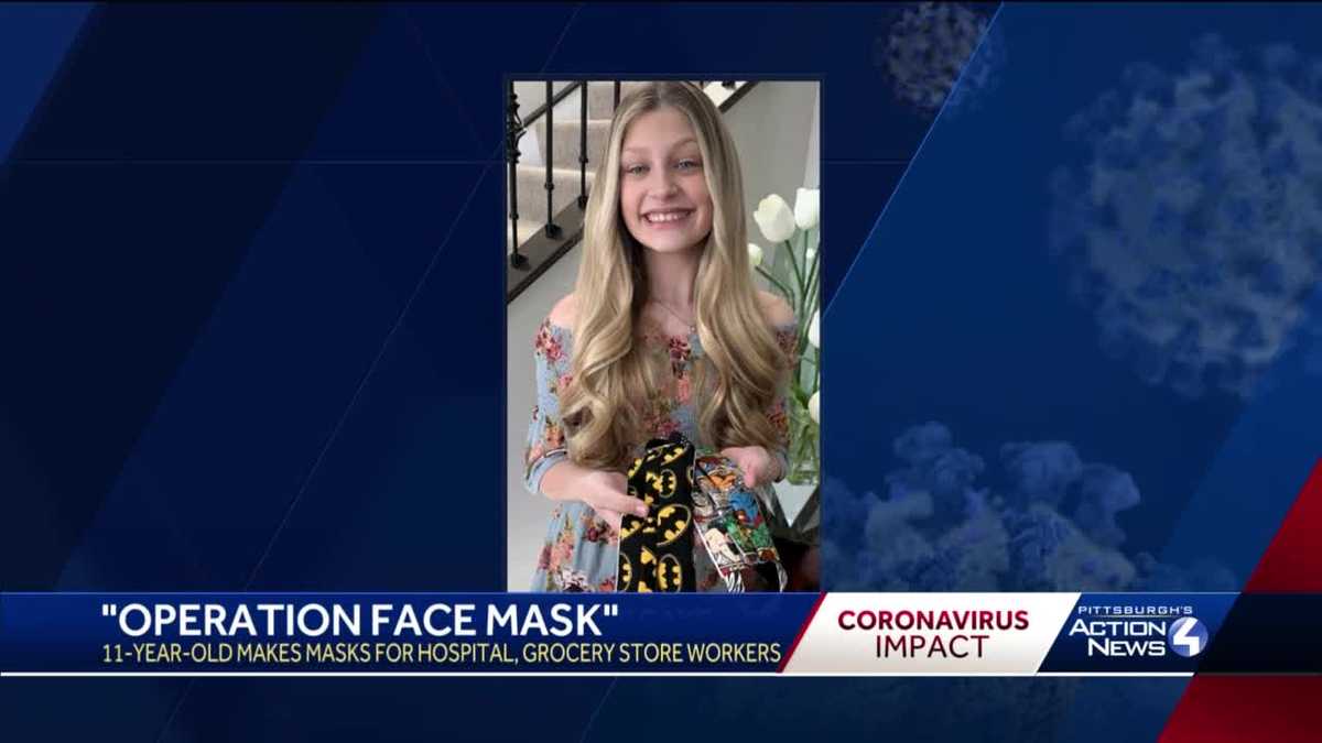 'Operation Face Mask' Local 11yearold makes masks for hospital