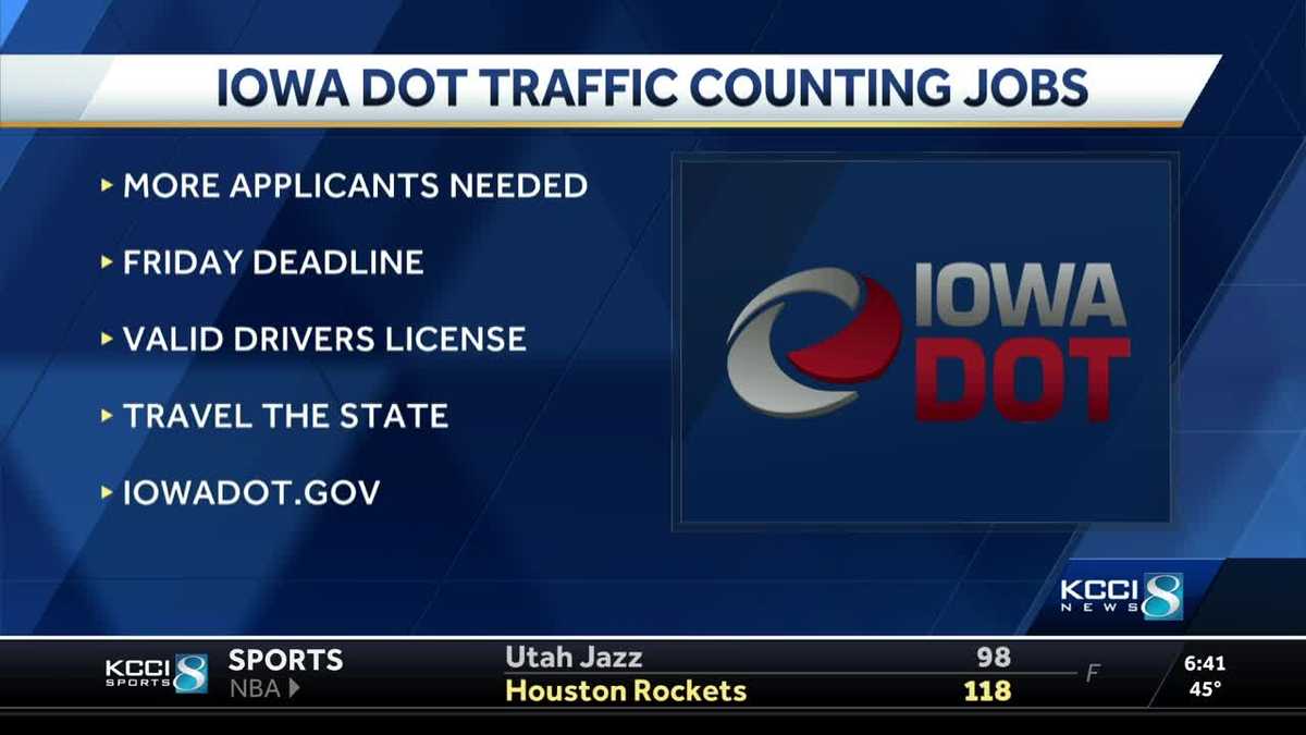 Iowa DOT looking for workers to count traffic