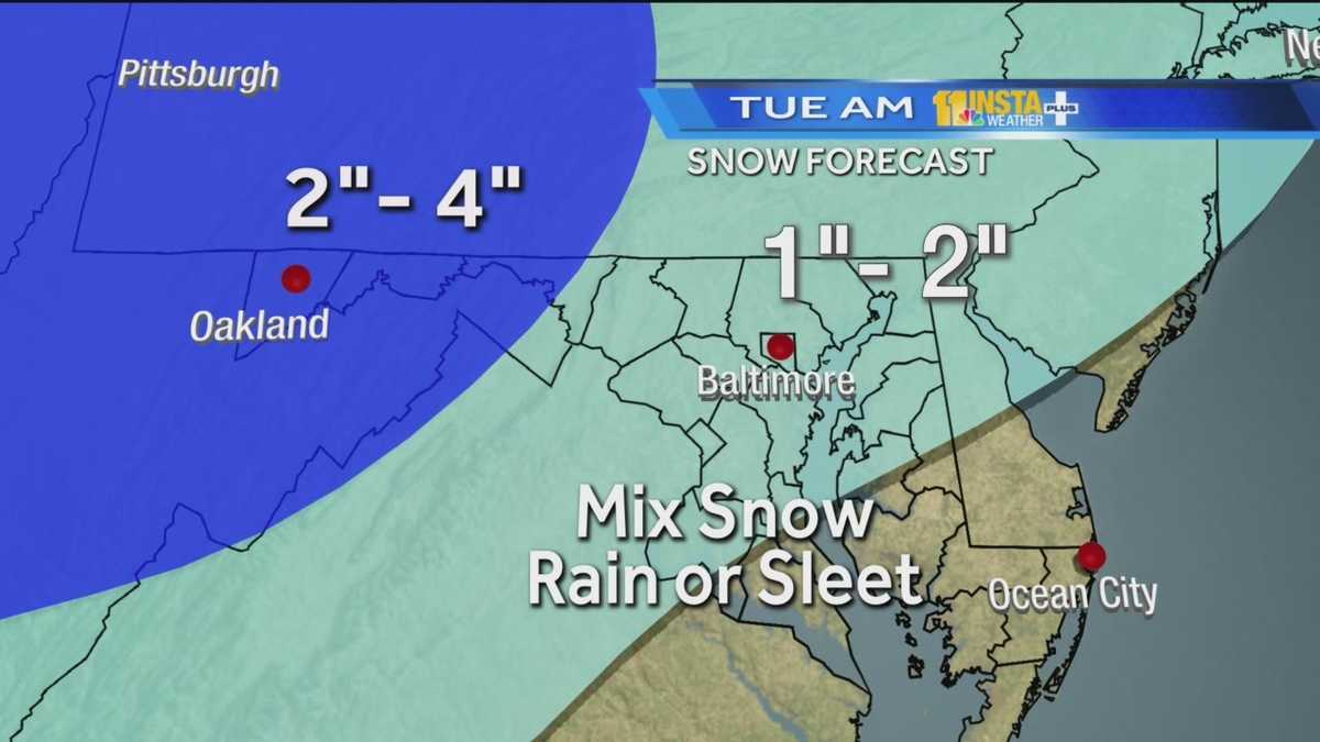 Look ahead: Light snow in forecast Tuesday
