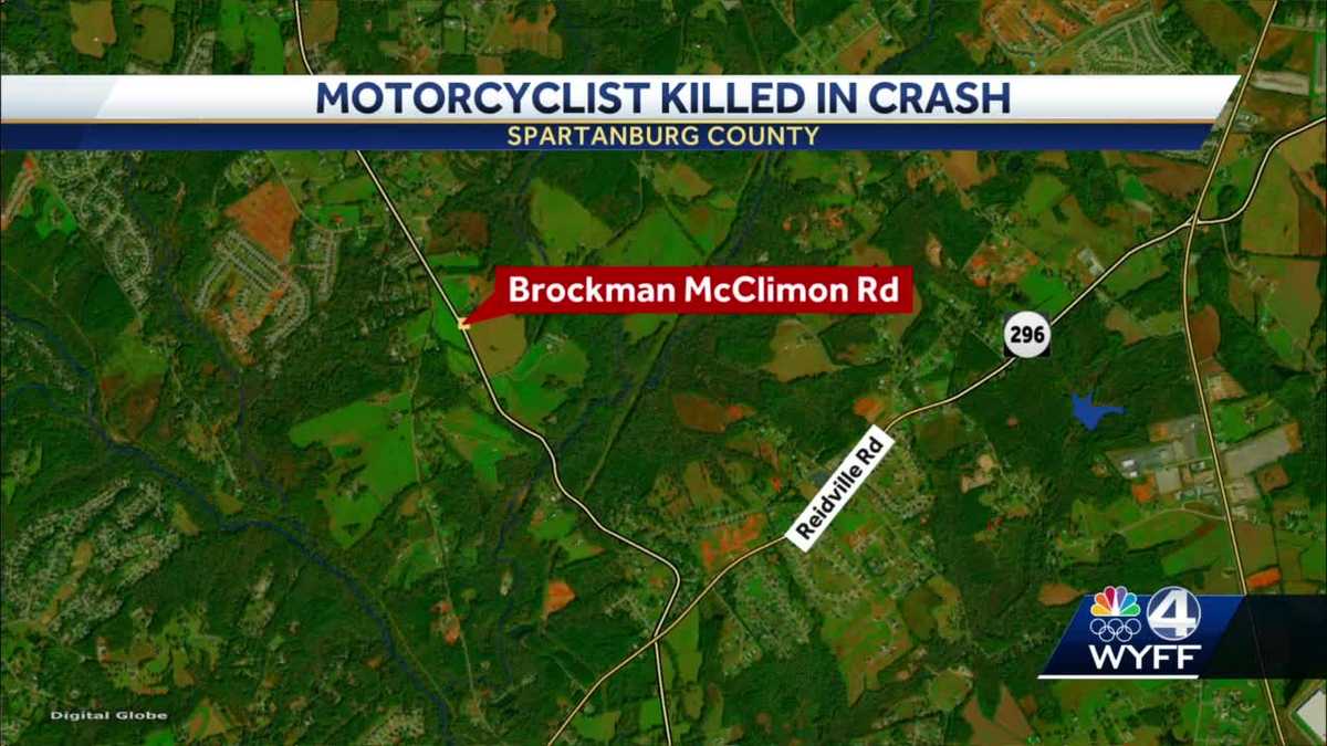 Motorcyclist killed in head-on crash in Spartanburg County, troopers say