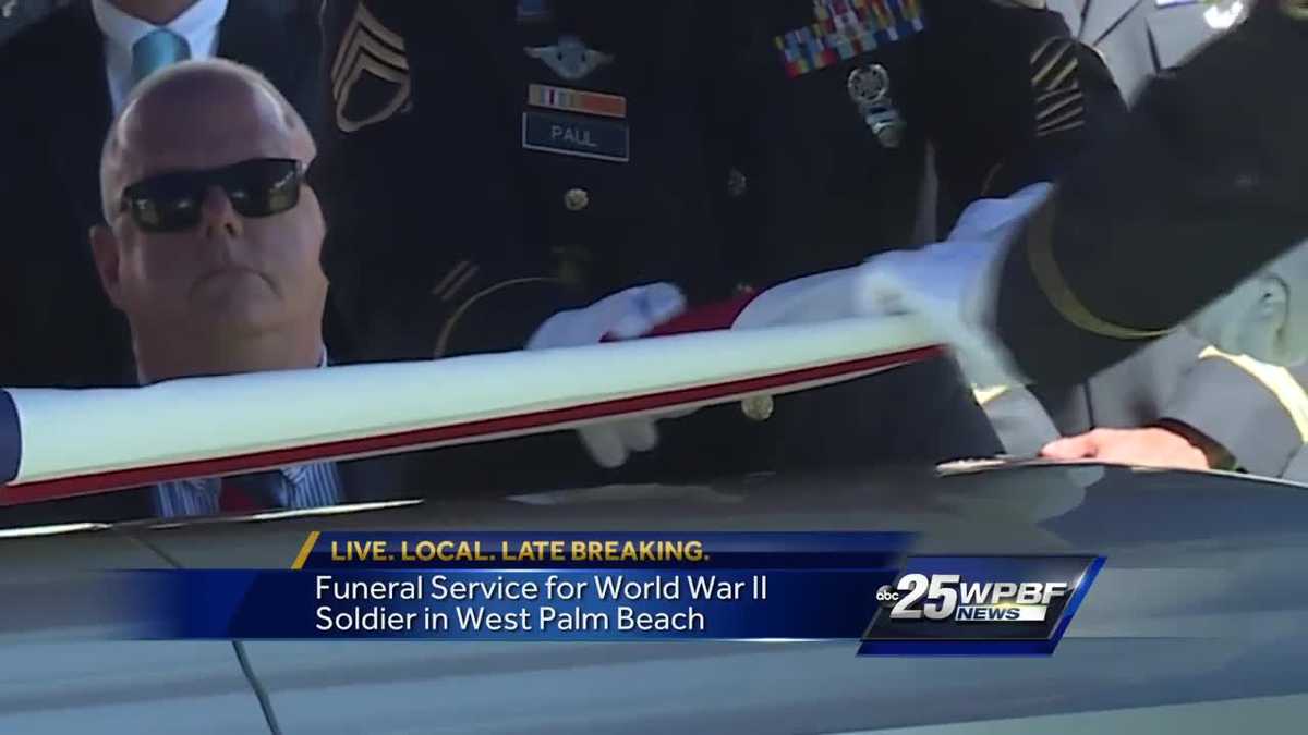 Funeral Service for World War II Soldier in West Palm Beach