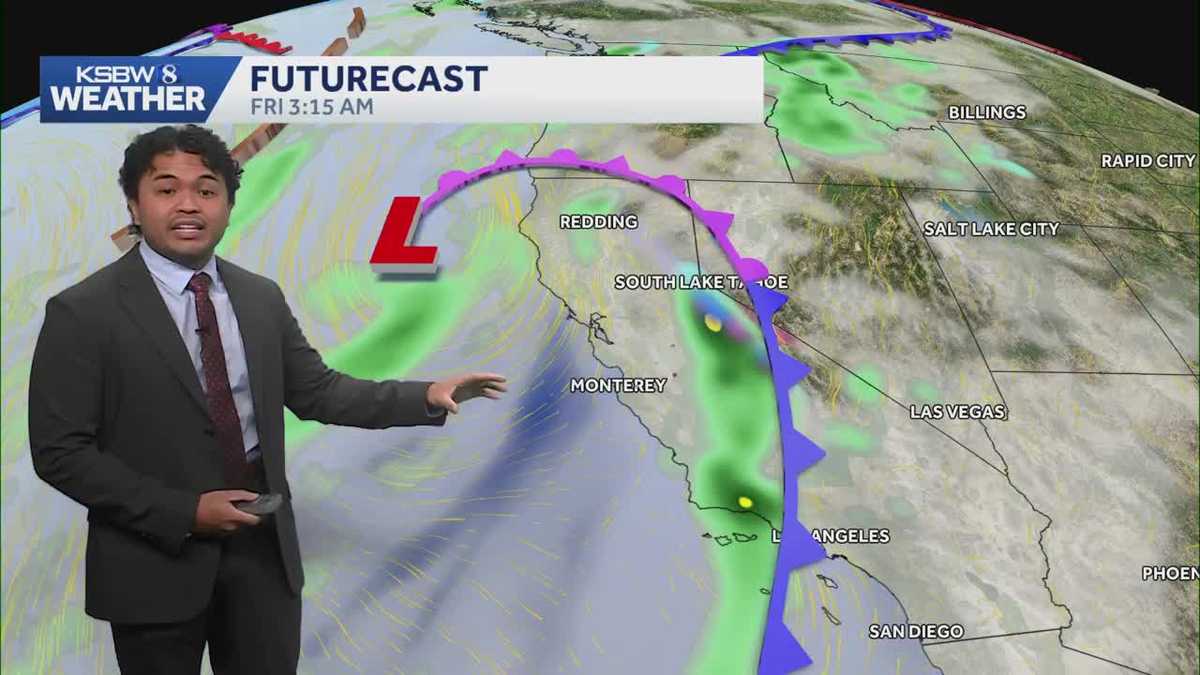 Rain likely to last through Friday on the Central Coast