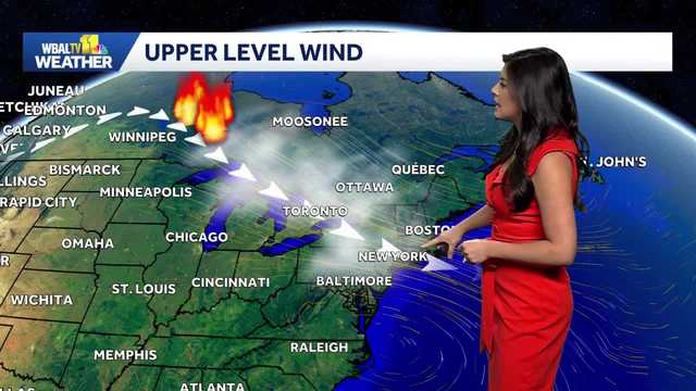Wildfire smoke from more than 100 Canada fires worsens air quality in the Baltimore area