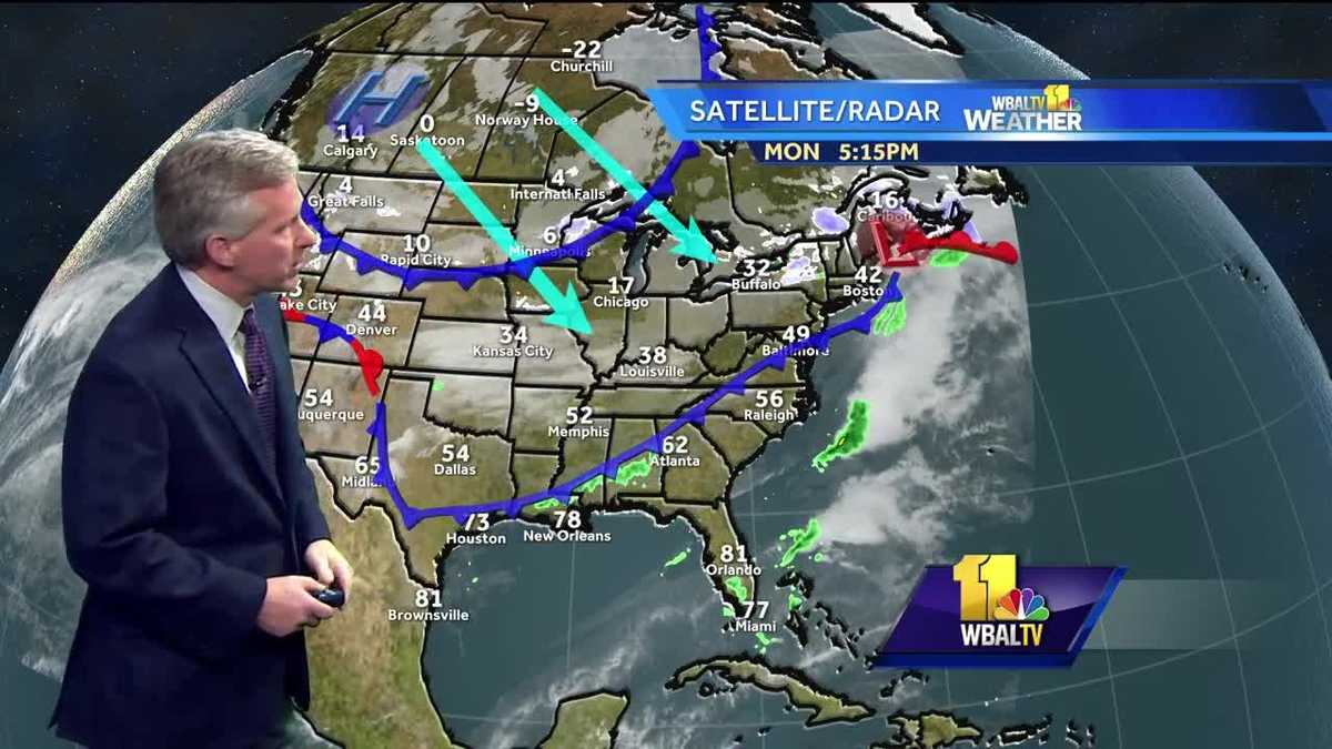 Evening rain, snow in Tuesday forecast