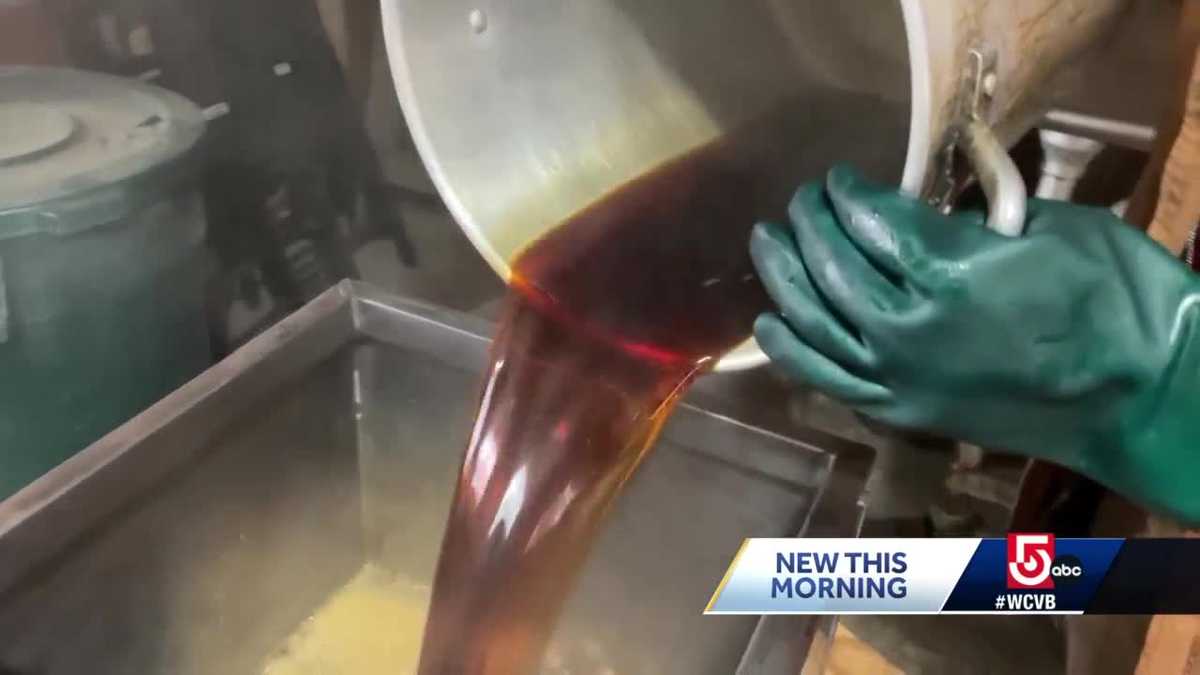 What happens inside sugar houses during maple sugaring season?