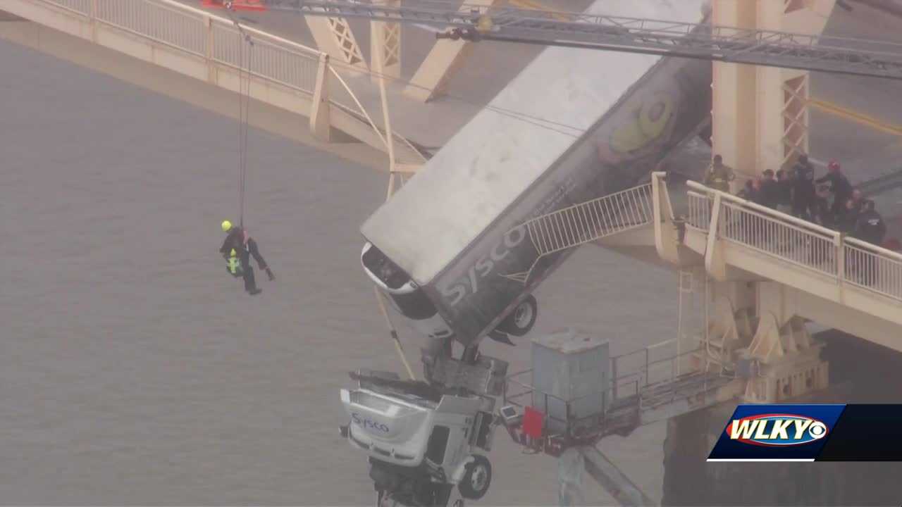 Louisville Firefighter Recounts Dramatic Rescue From Semi Truck Hanging ...