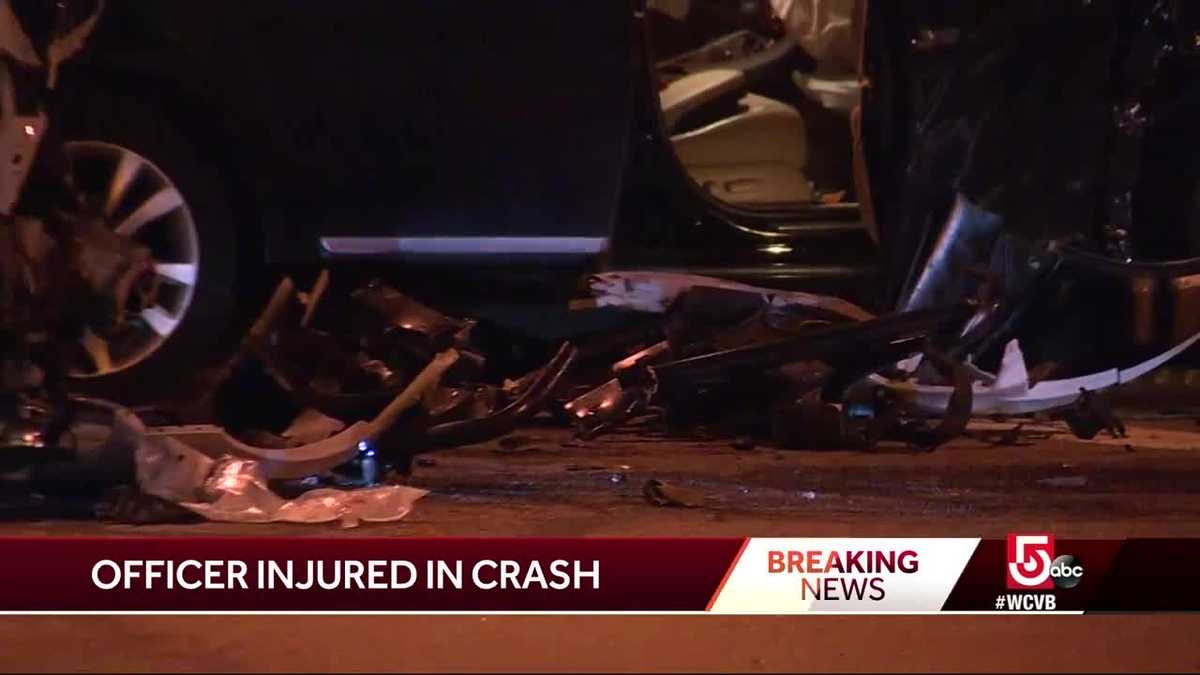 Woman facing OUI charges in crash that injured officer