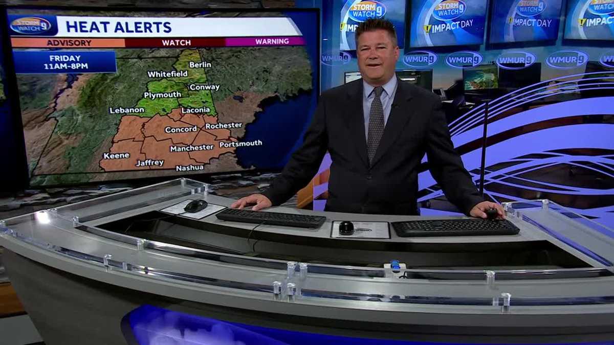 NH forecast video: Heat advisory issued for parts of NH Friday