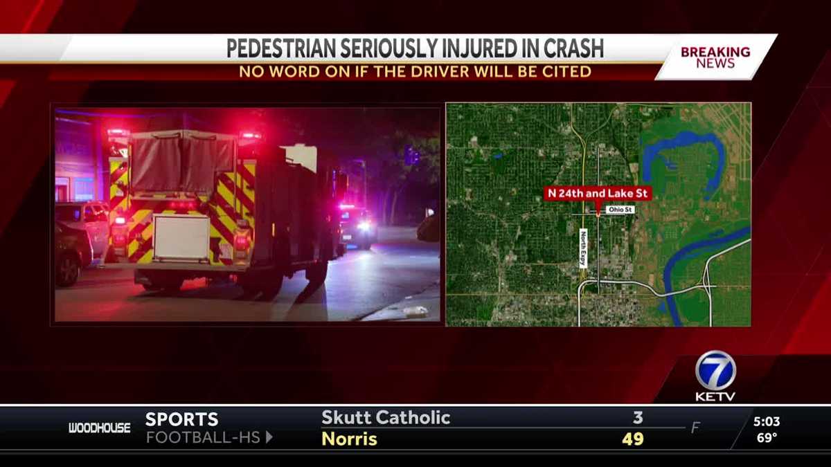 Pedestrian seriously injured after being hit by car - KETV