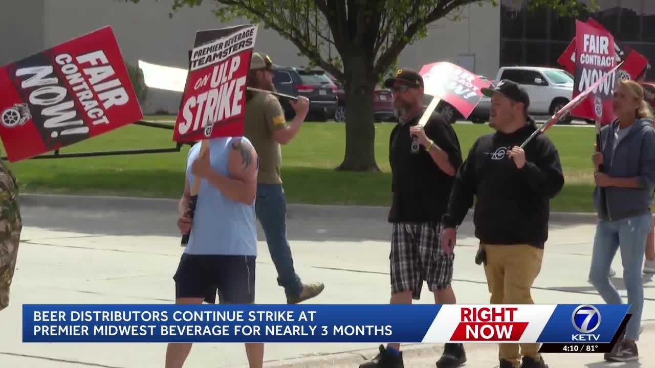ketv.com - Jake Anderson - Premier Midwest Beverage strike continues after nearly three months