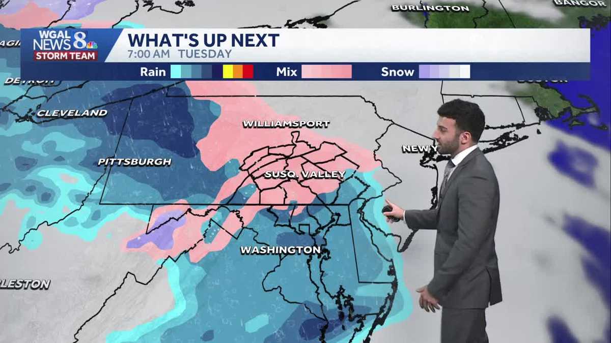Light snow/rain showers early Sunday; more chances for rain next week ...