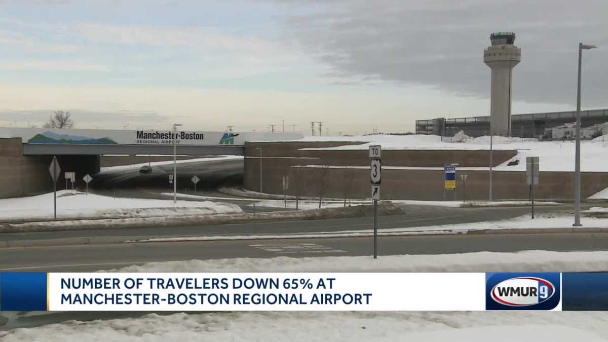 Number of travelers down 65% at Manchester-Boston Regional Airport