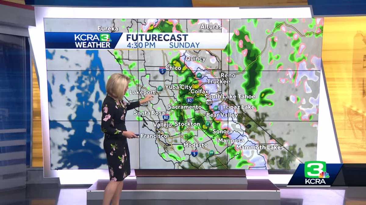 Soggy Sunday, Dry Break Monday in Northern California