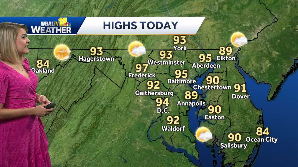 Partly cloudy Wednesday, hot and humid conditions continue