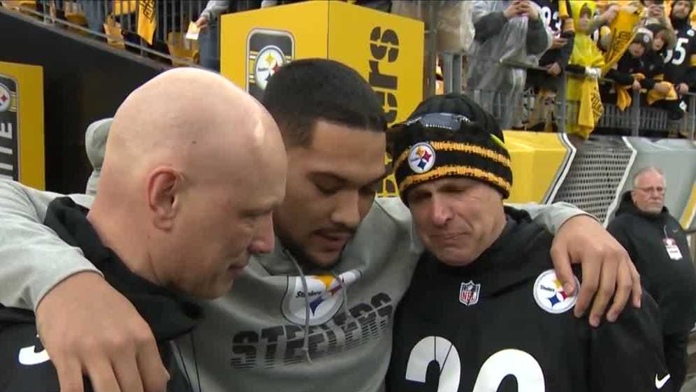 James Conner meets Steelers fan with rare sarcoma  This is incredible 