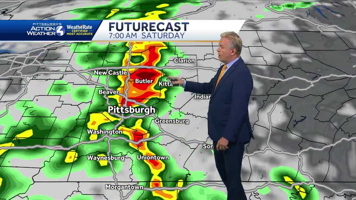 Pittsburgh weather: Warm, humid, scattered thunderstorms