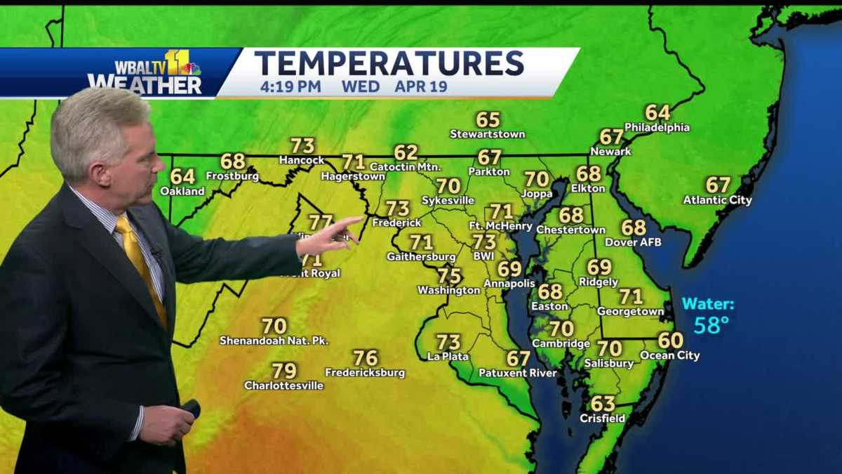 Summerlike temps closing in, bright sunny skies