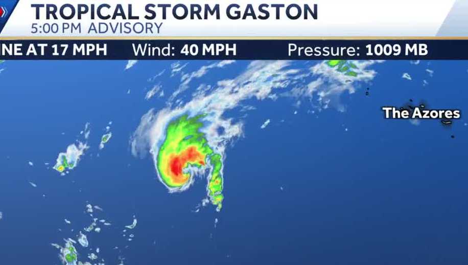 Tropensturm Gaston bildet sich im Atlantischen Ozean