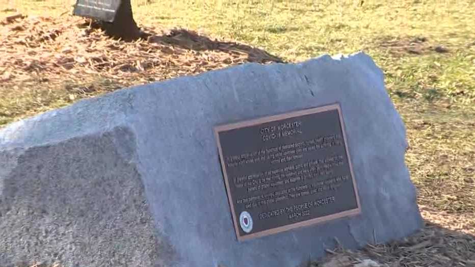 Worcester dedicates memorial to COVID-19 victims, front-line workers
