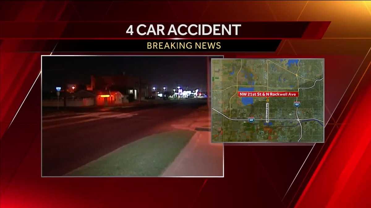 Motorcyclist injured in multi-vehicle crash in northwest OKC