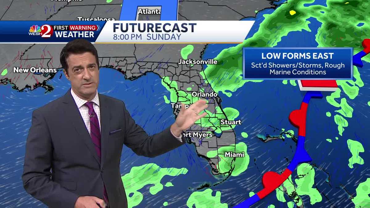 Wet weather lingers along the coast this weekend (9-12-25)