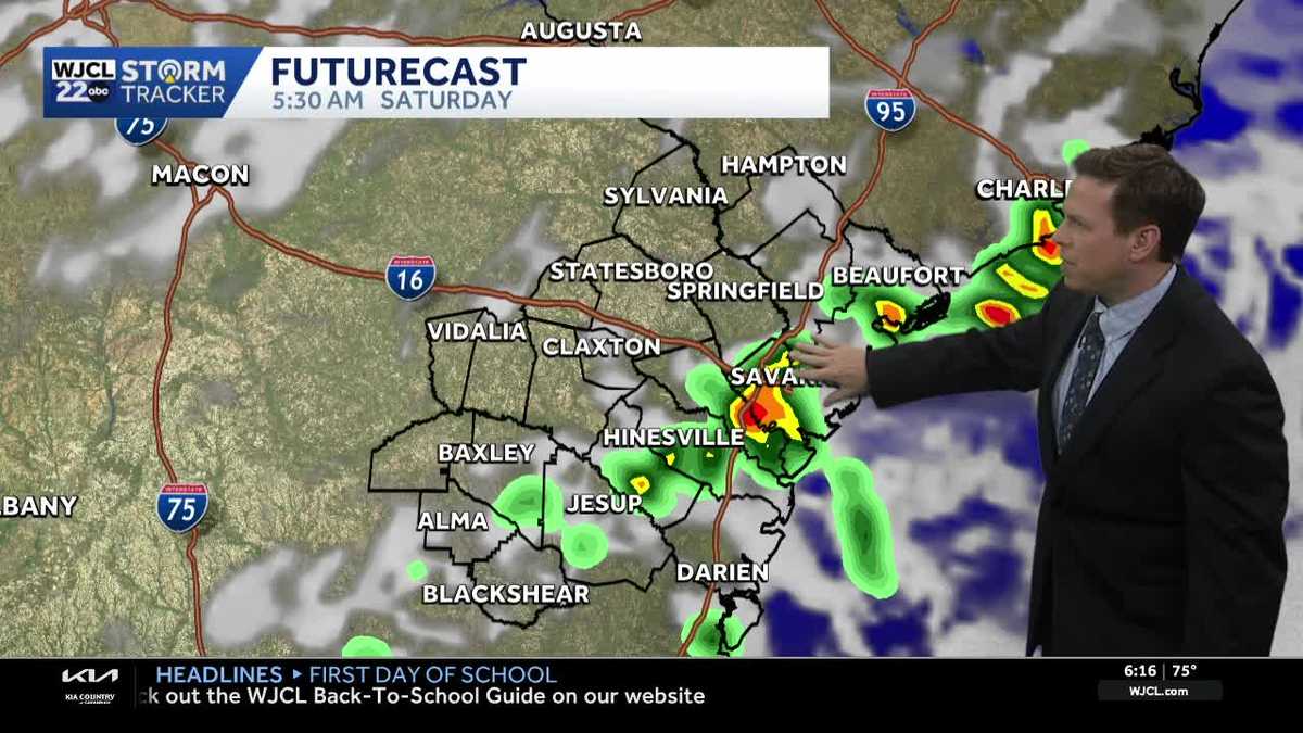 The umbrella will be needed this weekend for Southeast Georgia, Lowcountry