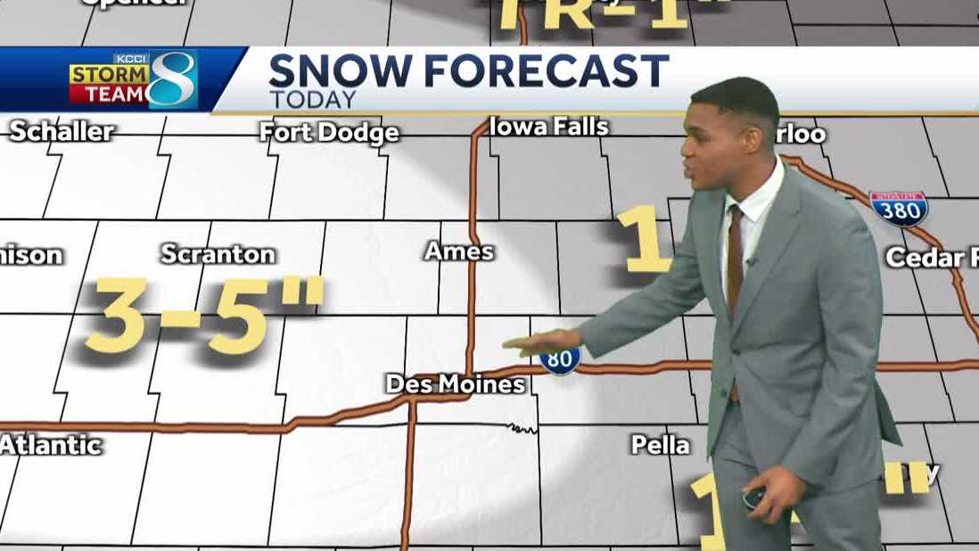 Iowa weather: Snow returns to Des Moines Thursday afternoon