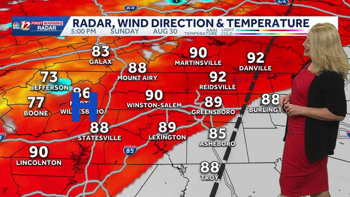 Summer Sunday highs return to North Carolina