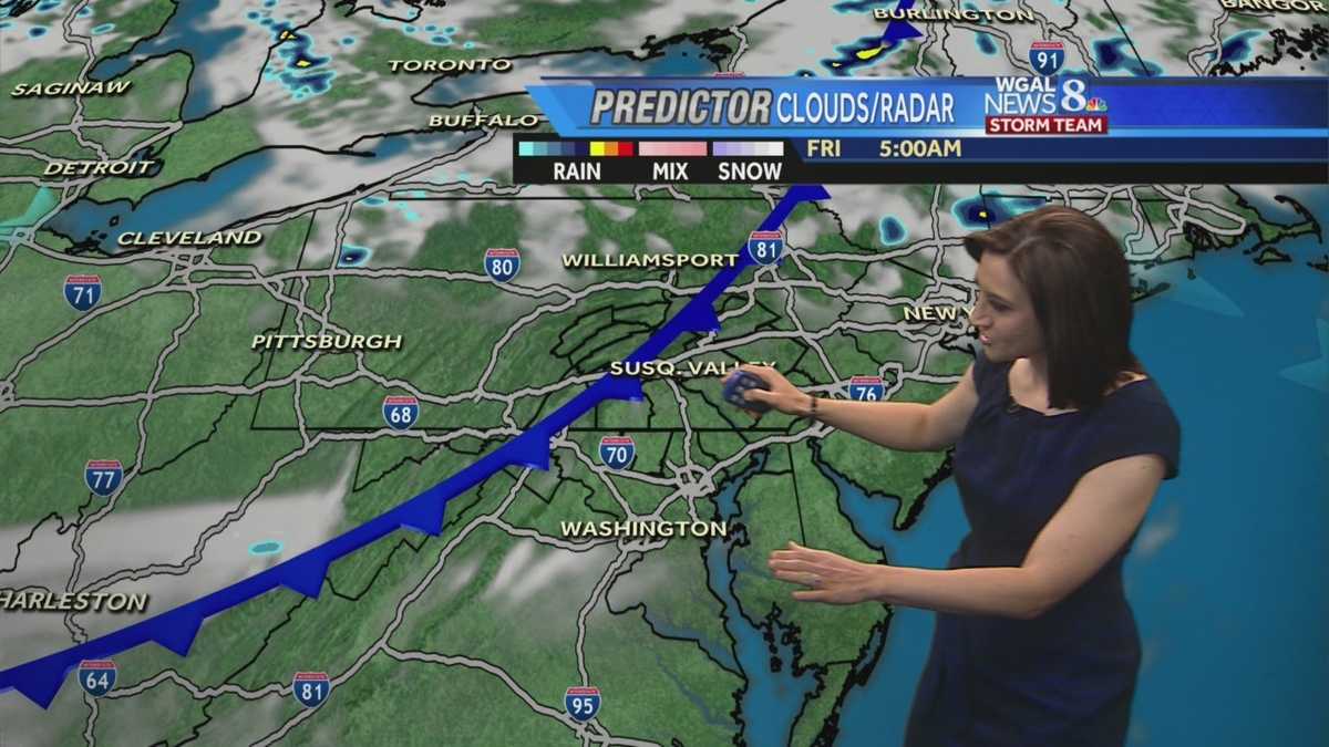Mostly sunny and breezy today