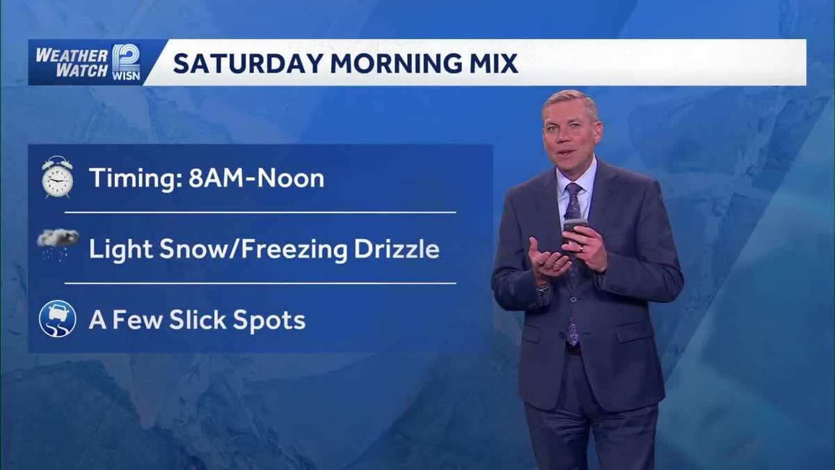 Freezing drizzle could create slick spots on Saturday morning in SE ...