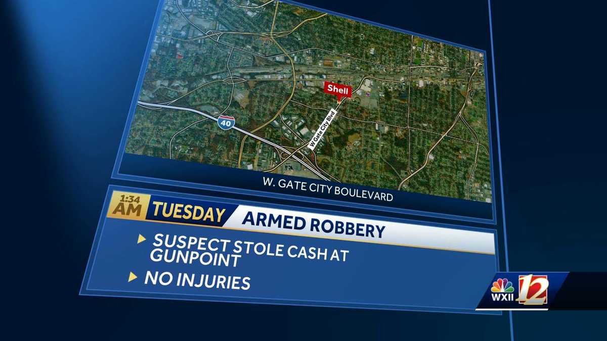 Greensboro police searching for suspect in gas station armed robbery